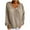Khaki, variant on GigrtiJin Sweaters for Women Causal Long Sleeve V Neck Sweater Knitted Lightweight Hoodie Loose Hooded Sweatshirt