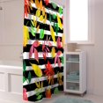 thumbnail image 6 of Fall Shower Curtain Harvest Maple Leaf Shower Curtains for Bathroom Colorful Leaves Black Stripes Bath Curtains Sets for Autumn Thanksgiving Seasonal Bathroom Decor Fabric Waterproof 72 x 72 in, 6 of 6