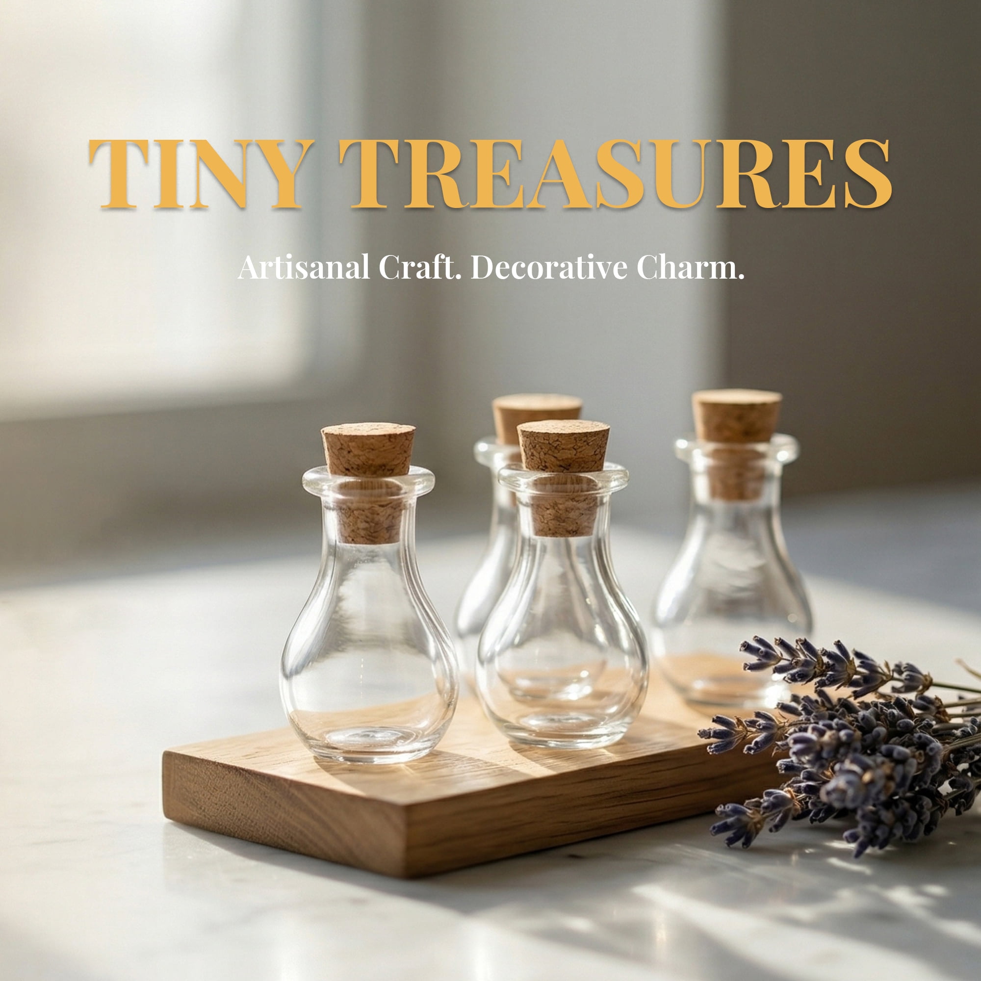 Unique Bargains 6Pcs Tiny Glass Bottles with Cork Stoppers Teardrop 0.6" x 0.6" x 1.2"