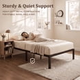 thumbnail image 4 of Aitjunz Twin Size Metal Bed Frame, 14 Inch Heavy Duty Steel Platform Bed Frame with Under Bed Storage, No Box Spring Needed, Black, 4 of 6