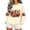 Beige, variant on Women Fall Pumpkin Maple Leaf Graphic Sweatshirt, Autumn Floral Long Sleeve Crew Neck Casual Pullover Top(Beige,XL)