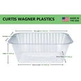 thumbnail image 2 of Curtis Wagner Plastics Plant Tray Basket Liner (5-Pack) - Clear, Oval (Diameter = 6.5 x 4.5 x 2.5 top, 4.75 x 2.75 Bottom, 2.5 Depth) Thin Plastic for Indoor or Garden - Clear, Black & Terracotta, 2 of 8