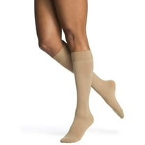 Sigvaris Essential 862 Opaque Women's 20-30 Closed Toe Knee High Compression Stockings w/Grip Top Crispa LS Short