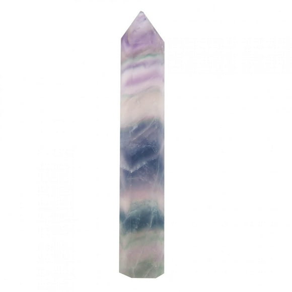Crystal Pillar,Single Pointed Coloful Fluorite Healing Crystal Crystal Fluorite Sturdy Construction