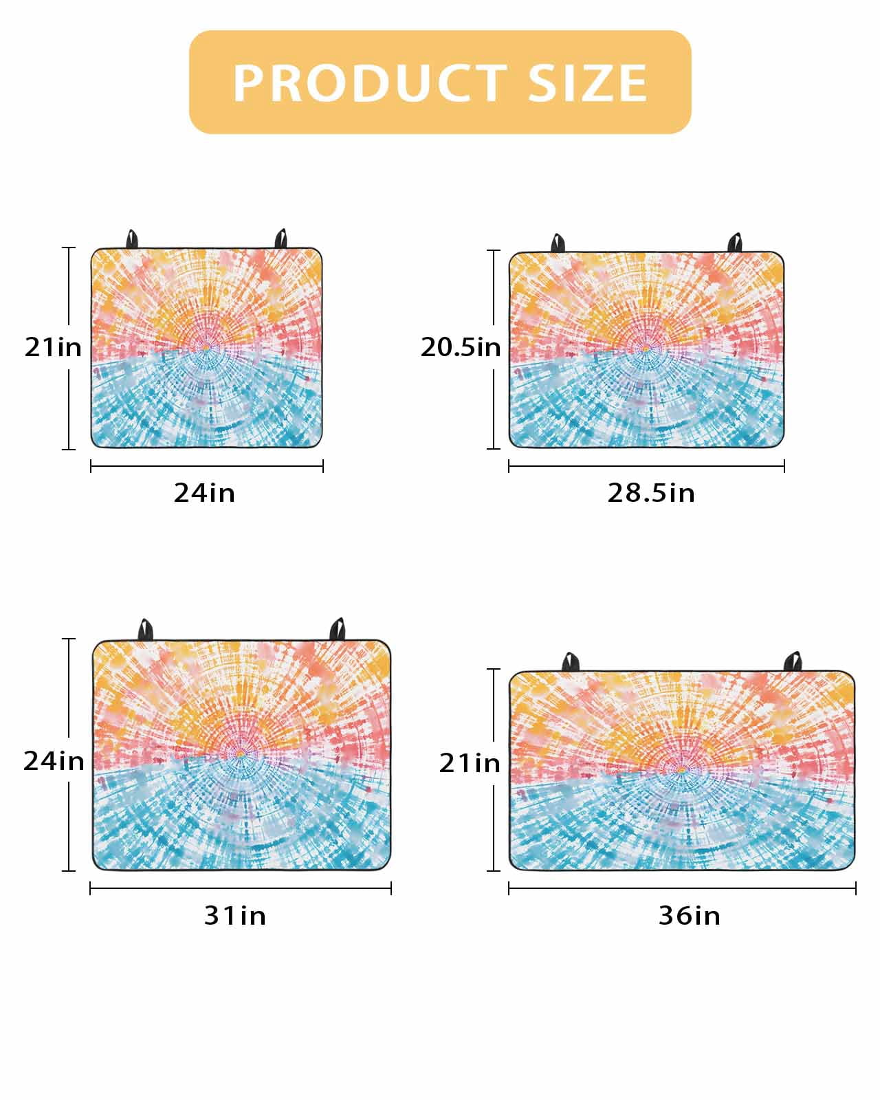 nqOlkjepod Large Induction Cooktop Protector Mat 24"x21", Orange Pink Blue Stove Top Covers for Electric Stove, Modern Abstract Art Ethnic Decorative Stove Burner Cover Mats, Glass Top Stove Cover