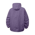 thumbnail image 4 of Guluxicc Hooded Windbreaker Jackets for Men with Pockets Drawstring Full Zipper Long Sleeve Solid Hooded Jackets for Outdoor Hiking Fall Winter, 4 of 6