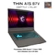 thumbnail image 3 of Laptop Gaming MSI THIN A15 Ryzen 5-7535HS NVIDIA GeForce RTX4050 16GB RAM 512GB SSD 15.6" FHD 144Hz Gris, 3 of 5