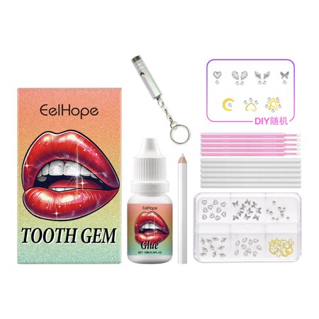 Diy Fashion Dental Set Dental Decoration Drill Combination Personality Sparkle Light Up Smile Style Diy Fashion Dental Set Dental Decoration Drill Combination Personality Sparkle Light Up Smile Style