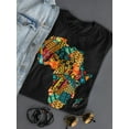 thumbnail image 3 of Africa Map Pattern T-Shirt Women -Image by Shutterstock, Female Small, 3 of 4
