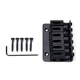 thumbnail image 2 of Wosthever Guitar Bridge Set with Screws and String 65mm Saddle Tailpiece Wrench Learning Part Replacement Metal 6 Beginners Professionals Type3, 2 of 6
