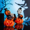thumbnail image 4 of Lámpara de calavera de calabaza colorida de Halloween, accesorios espeluznantes de calavera iluminados para decoración de Halloween, calavera, 4 of 5