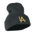 thumbnail image 5 of LA Embroidered Long Beanie - Grey OSFM, 5 of 5