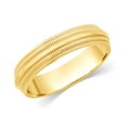thumbnail image 3 of Milgrain Comfort Fit 5mm Engagement Band in 10K Yellow Gold Band Size-7.5, 3 of 6