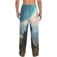 thumbnail image 7 of Salouo Astronaut Contemplating Planet Print Pajama Pants for Men, Lounge Pants Elastic Waistband Casual Men's sleepwear Loungewear Sleep Pajama Pant -Large, 7 of 7