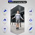 thumbnail image 4 of Cuerda para saltar con peso, para entrenamiento físico para bajar de peso, potencia de fuerza, cuerda para saltar pesada ajustable, 4 of 5
