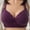 Purple Bras for Women, variant on SMihono Bras for Women No Underwire Adjustable Straps Push Up Bralette 2025 Everyday Wear Comfort Wire Free Full Support Bra Gray XL