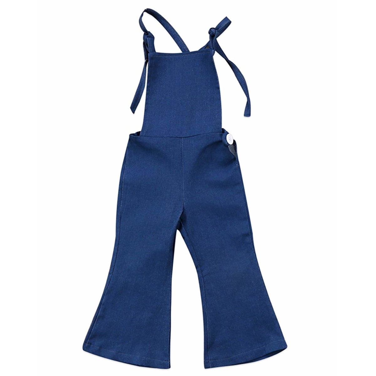 denim strap jumpsuit
