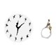 thumbnail image 5 of Reloj de pared,Reloj de pared con bailarina,reloj decorativo colgante.,Relojes de pared silenciosos Reloj decorativo de tiempo silencioso,Estatua de niña,Estatuas de mujeres y niñas,figuritas, 5 of 8