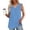 *Blue, variant on ClodeEU Women's V Neck Sleeveless Blouse, Loose Fit Flowy Casual Solid Color Tank Top Red,Womens Plus S