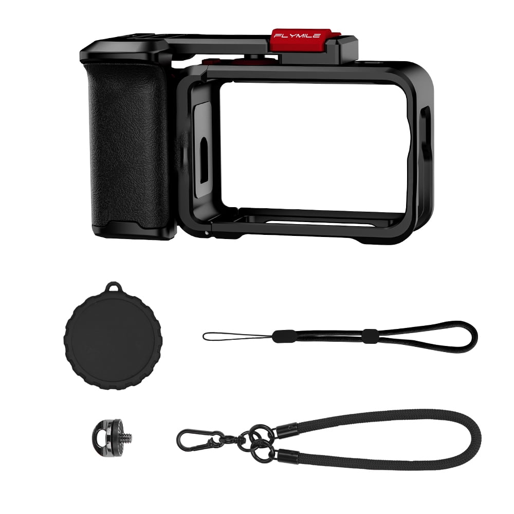 Aluminum Alloy Street Grip Kit for DJI OSMO ACTION 6, Camera Grip Handle Holder, Ergonomic Handle Design Street Photography Device Photography Mount