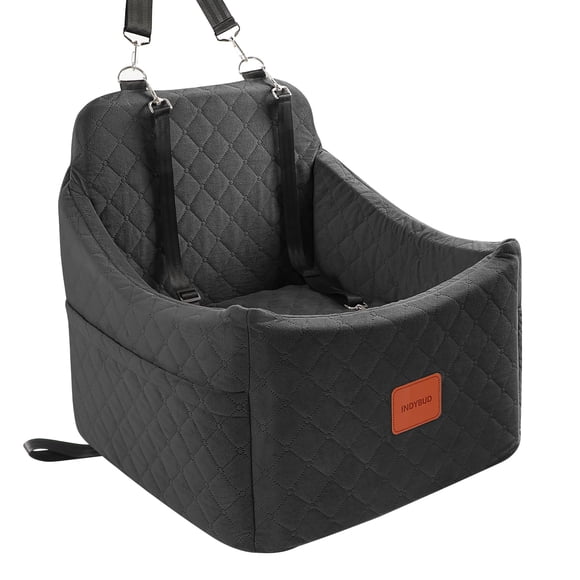 Asiento de coche para perros INDYBUD, tamaño pequeño/mediano, espuma viscoelástica, 35 libras, color