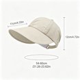 thumbnail image 3 of PureCasa Women's Sun Hat Wide Brim Uv Protection Outdoor Ponytail Hat Travel Casual Lightweight Beach Hats for Women, 3 of 5