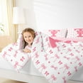 thumbnail image 4 of Feelyou Initial T Child Full Size Comforter Sets, Princess Bowknot Bedding Sets, 3pcs, 4 of 8