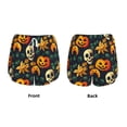 thumbnail image 5 of Haiem Halloween Skull Women's 2 in 1 Running Shorts - Lightweight Athletic Workout Gym Yoga Breathable Sports Shorts Liner with Phone Pockets-Medium, 5 of 9