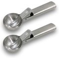 thumbnail image 1 of Solid Stainless Steel Ice Cream Scoop, 2 Packs Fruit Dipper, Watermelon Scoop, Easy Trigger Ice Cream Scoop, 1 of 4