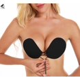thumbnail image 4 of PULLIMORE Push Up Adhesive Bra Reusable Backless Sticky Bras for Backless Wedding String Dress (Cup B, Black), 4 of 10