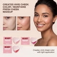 thumbnail image 4 of Heart Shaped Double Color Powder Blusher, 2-in-1 Blush Palette, Blendable Matte Powders, Smooth And Not Greasy,Daily Makeup 3g, 4 of 7