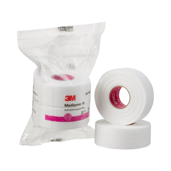 3M Medipore H Perforated Medical Tape 1" x 10 Yd 2861,  12 Packs, 2 /Pack