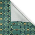 thumbnail image 4 of Ambesonne Boho Window Valance, Aztec Geometric Motifs, 54" X 18", Dark Seafoam Yellow, 4 of 5