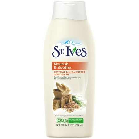 2 Pack - St. Ives Nourish & Soothe Body Wash Oatmeal and Shea Butter 24