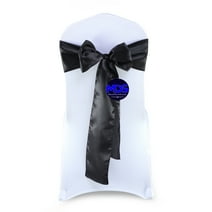 Efavormart 5pcs Amethyst SATIN Chair Sashes Tie Bows for Wedding Events Decor Chair Bow Sash ...