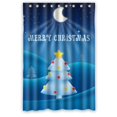 thumbnail image 1 of RYLABLUE Cute Christmas Tree In Snow Hill Shower Curtain Waterproof Polyester Fabric Bathroom Curtain 48x72 inch, 1 of 1