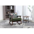 thumbnail image 6 of Timbernest Rocking Chair Accent Chair Reading Armchair for Living Room, Bedroom, Sunroom, Antique Green, 6 of 8