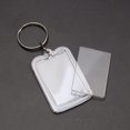 thumbnail image 3 of 10 llaveros con foto, llavero con foto acrílico transparente en blanco, llavero con foto rectangular personalizado con anillo dividido para foto 2,5 * 3,7 cm, 3 of 5