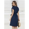 thumbnail image 2 of HAPPY BAY Women Top Bikini Beach Swimwear Casual Wear Kimono S-M Navy, Plain, 2 of 5