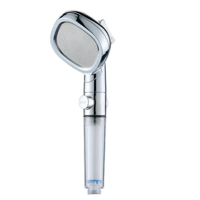 Handheld Shower Heads,High-Pressure Showerhead with 3 Spray Modes for Elderly Children, Easy Install for Home Gym Bath,Shower Head Filter for Hard Water Silver ABS