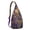 Purple-3, variant on Sling Backpack - Handcrafted Paisley Pattern, Multi-Functional Pack for Weekend Getaways