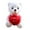 White-1, variant on Light up Pink LED Teddy Bear Stuffed Animal Soft Plush Toy Glow in The Night Birthday Valentines for Toddler Kids, 8''