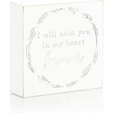 6x6 Wooden Sign in My Heart Forever