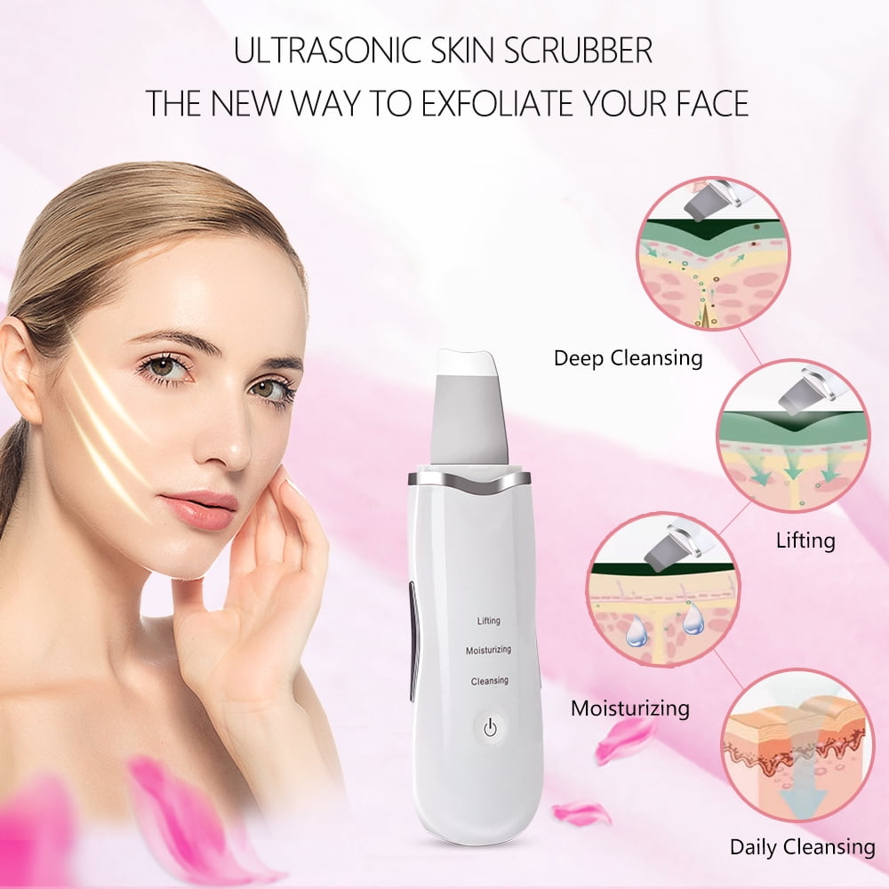 Ultrasonic Face Skin Scrubber Facial Cleaner Skin Peeling Blackhead Removal Revitalize Your Face Naturally