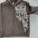 thumbnail image 3 of Sudadera con capucha tipo cárdigan con estampado artístico retro clásico Y2K Harajuku para mujer, camisa de manga larga con capucha para parejas, estilo hip-hop, 3 of 4