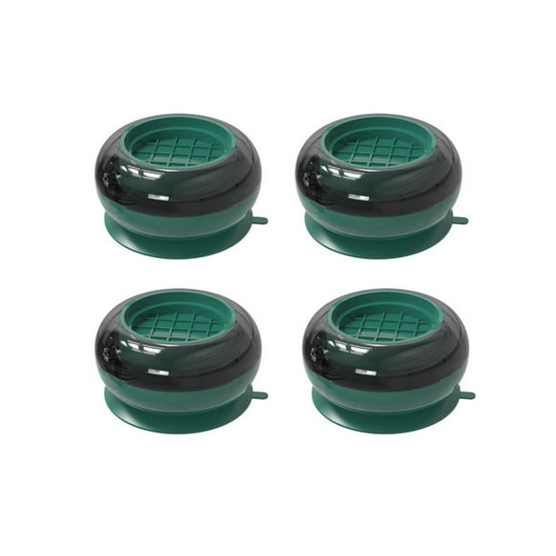 Wosthever Almohadillas antivibración universales, alfombra gruesa para lavadora, alfombrilla para suelo, extraíble, estable, a prueba Suministros de limpieza para el hogar Verde/4 piezas