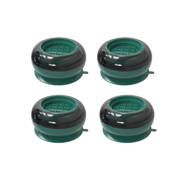 Advancent Almohadillas antivibración universales, alfombra gruesa para lavadora, alfombrilla para suelo, extraíble, estable, a prueba Suministros de limpieza para el hogar Verde/4 piezas