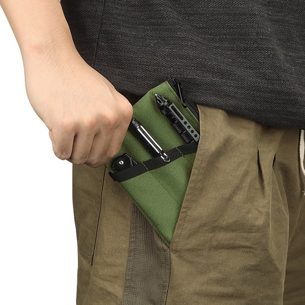 Bolsa De Herramientas Edc Bolsa de herramientas EDC multifuncional Mini bolsa EDC plegable para artículos varios (verde militar)