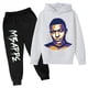 thumbnail image 3 of Ropa para niños Conjunto de sudadera con capucha para niños y pantalones de sudadera Conjunto deportivo de 2 piezas para niños y niñas Ropa estampada de Mbappé, 3 of 5