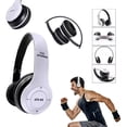 thumbnail image 1 of Audífonos Inalámbricos Diadema Bluetooth FM Blancos, 1 of 6